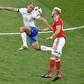 Russia international Denis Glushakov (left) scored the only goal as Spartak Moscow beat nine-man Rostov 1-0 to go top of the Premier League