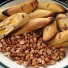roasted plantain and groundnut