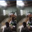 Heartbreaking video shows pupils being ‘swallowed’ by flood as dilapidated classroom leaks during heavy rain