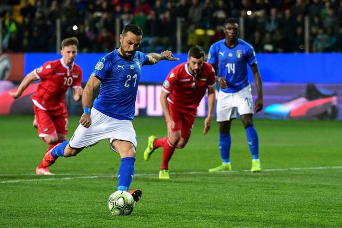 Forward Fabio Quagliarella is back playing for Italy after nearly nine years on the sidelines.