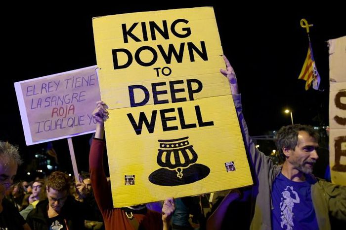 King Felipe VI drew the ire of Catalan separatists two years ago when he sternly denounced the independence bid