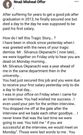 Man dies a day before his first salary after 6 years of itinerant job searching