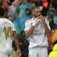 Karim Benzema (R) scored twice as Real Madrid beat Levante 3-2 in La Liga on Saturday