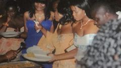 Sandra Ankobia and others at Luckie Lwason's wedding