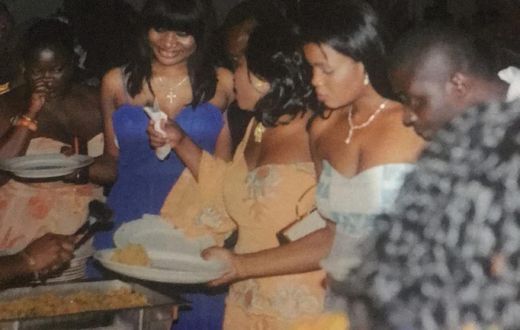 Sandra Ankobia and others at Luckie Lwason's wedding