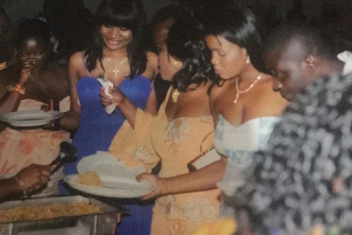 Sandra Ankobia and others at Luckie Lwason's wedding