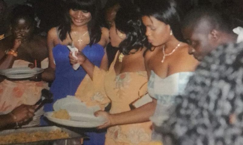 Sandra Ankobia and others at Luckie Lwason's wedding