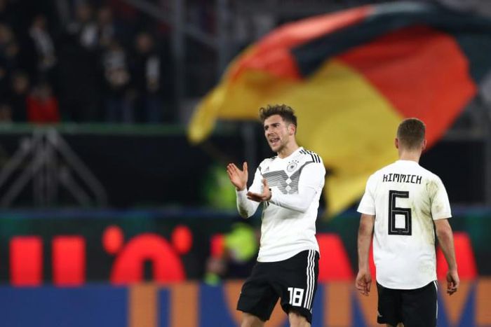 Germany midfielder Leon Goretzka salvaged a draw against Serbia.