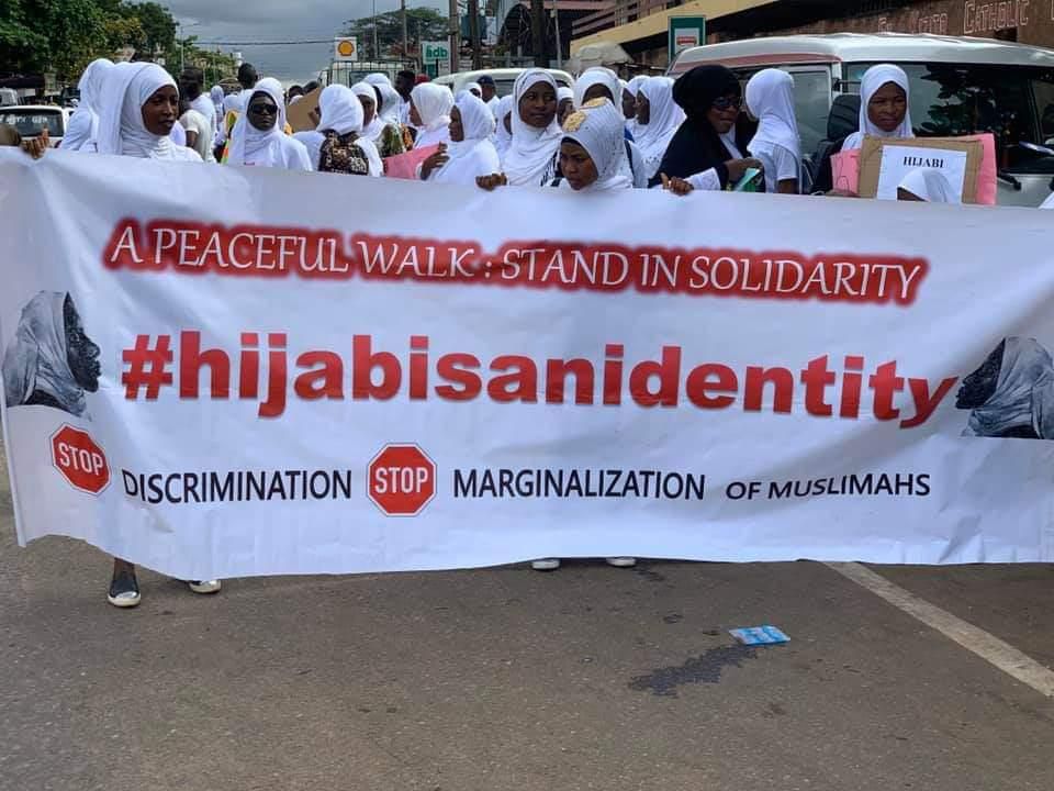 Ghanaian Muslims protest over Hijab discrimination