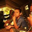 Indonesian children get a dose of oxygen from a Red Cross volunteer. UNICEF says the forest fires are puttling nearly 10 million children at risk from the toxic air