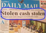 Senior clerk arrested for allegedly stealing 200K stolen cash