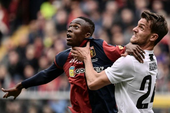 Italian defender Daniele Rugani (R) has won three Serie A titles with Juventus.