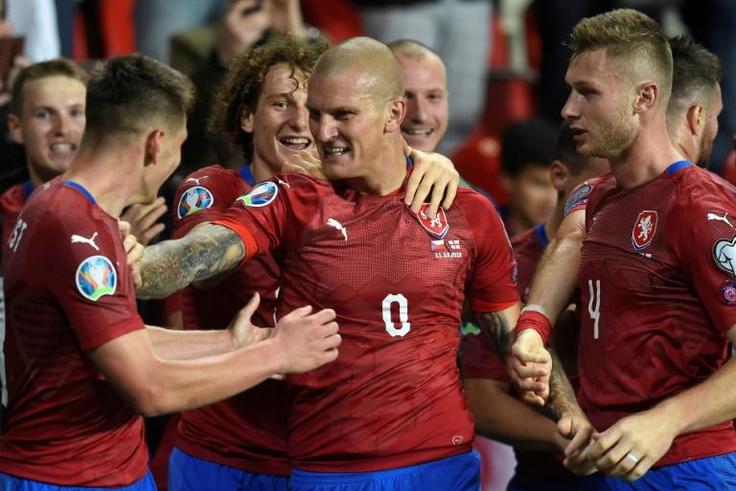 Zdenek Ondrasek (C) came off the bench to end England's 43-match unbeaten run in qualifying for major tournaments
