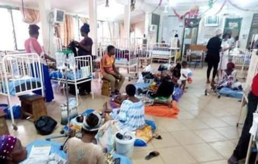 Wa Regional Hospital: Children treated on bare floor due to lack of beds