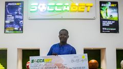 Man wins whopping GH¢566,000 at Soccabet