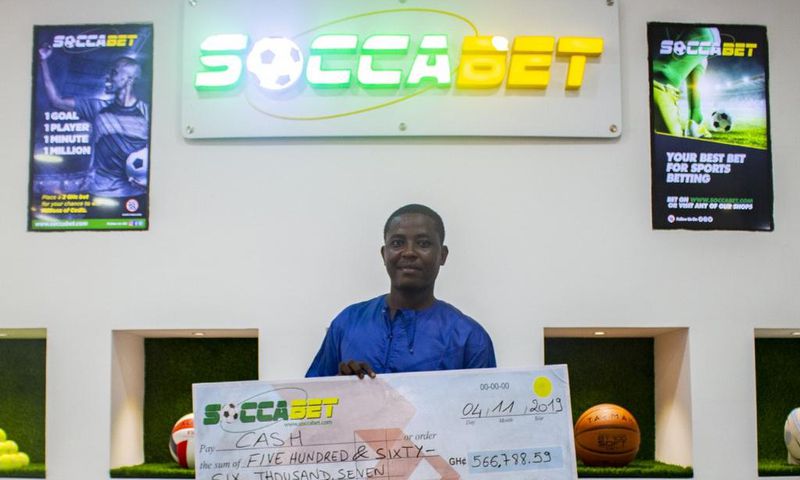 Man wins whopping GH¢566,000 at Soccabet