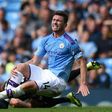 Manchester City's Aymeric Laporte could be out for up to six months with a knee injury