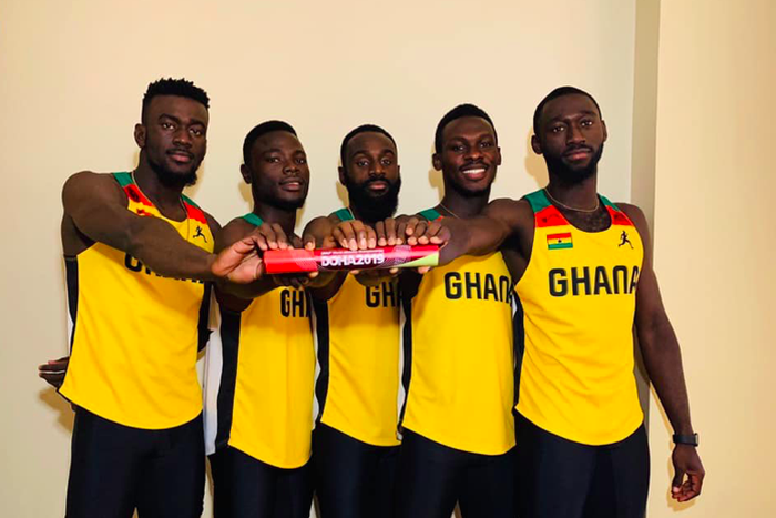 Ghana's 4X100 relay team