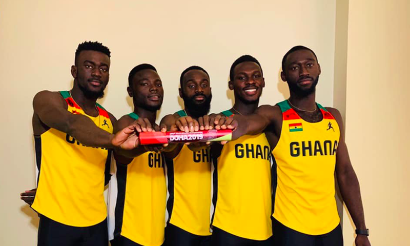 Ghana's 4X100 relay team