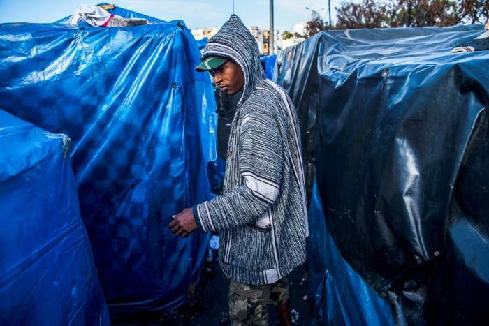 Migrants are left stranded in a makeshift camp in Morocco after failing in attempts to get to Europe
