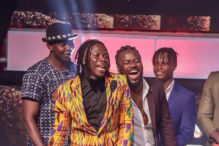 Stonebwoy, Blakk Cedi, Samini and Kelvyn Boy at VGMA