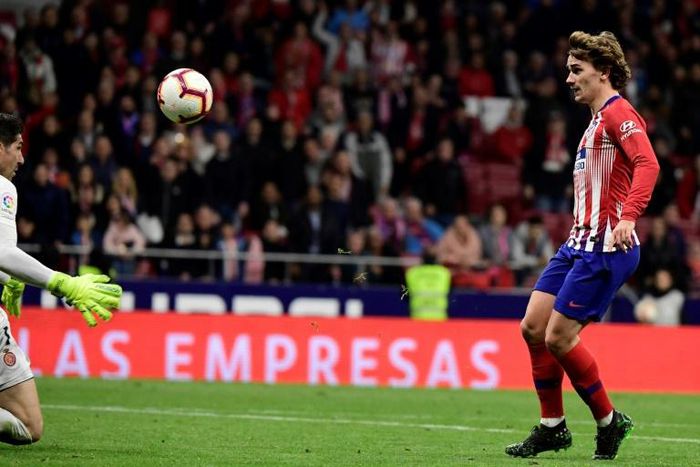 Antoine Griezmann scored Atletico Madrid's second in a 2-0 win over Girona on Tuesday
