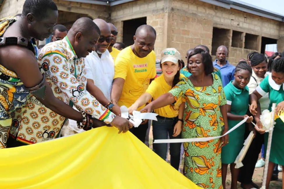Vitamilk Ghana commissions borehole in Awutu Senya West