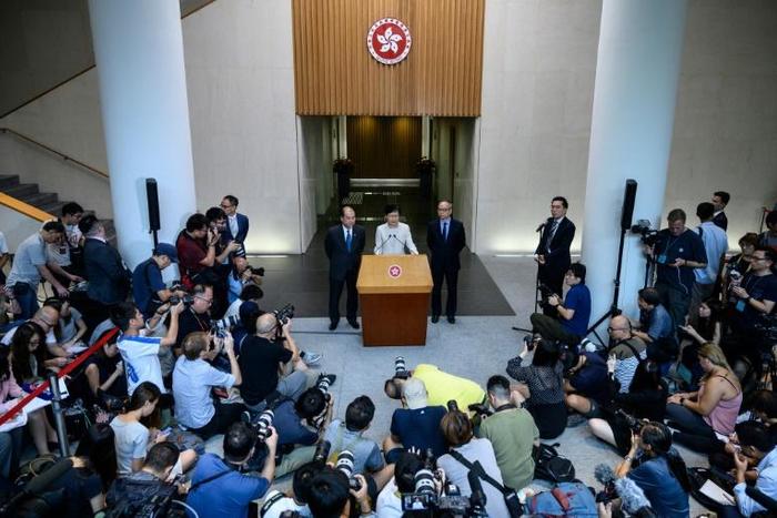 Hong Kong Chief Executive Carrie Lam insisted her decision to withdraw the bill was hers alone and that she recieved no direction from the mainland
