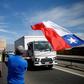 Drivers angry over toll charges demonstrate as part of protests over socio-economic woes