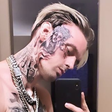 Aaron Carter Got a Really Big Face Tattoo