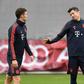 Bayern Munich striker Robert Lewandowski (R) needs a groin operation, but is enjoying one of the best seasons of his career with 20 goals in 16 games so far