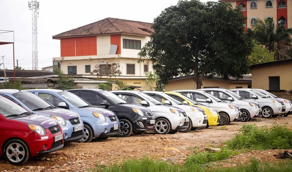 Some of the donated cars