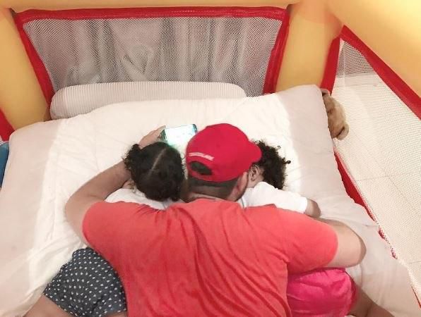 Nadia Buari's twin girls and baby daddy