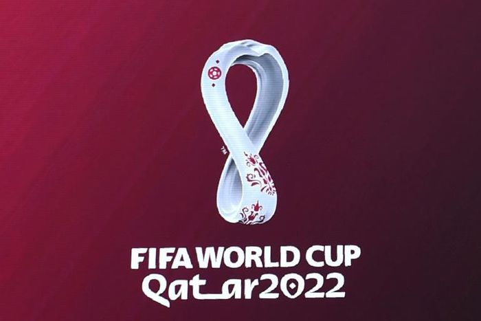The official logo of the 2022 Qatar World Cup was around the globe