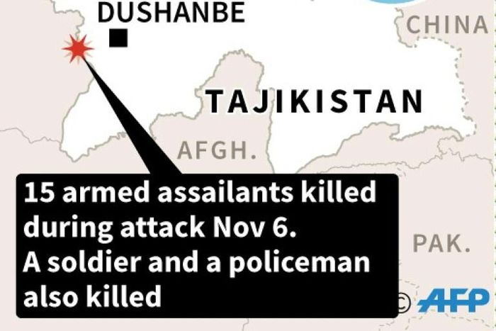 Seventeen people were killed in attack on a border post in Tajikistan blamed on Islamic State jihadists