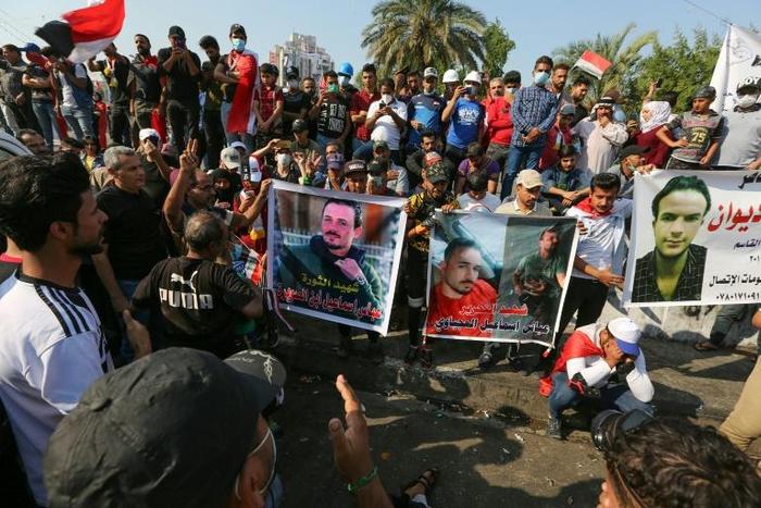 Iraq's protests have evolved since October 1 from rage over corruption and unemployment into demands for "the downfall of the regime"