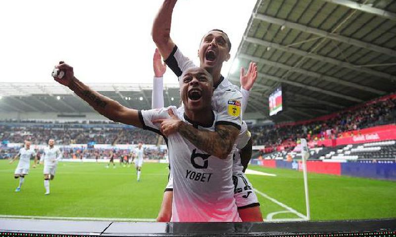 Andre Ayew scores again in Swansea’s 2-1 loss to Stoke