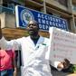 Zimbabwe doctors have taken to the streets to protest the suspected kidnapping of one of their labour leaders