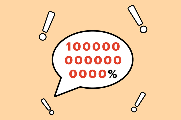 Is it Even Possible to be "1,000%" Excited?