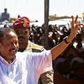 Sudan's Prime Minister Abdalla Hamdok visits a camp for the displaced in El-Fasher, the capital of North Darfur state in the war-devastated western region