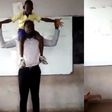 Ghanaian teacher applauded for brilliant way of teaching proper and improper fractions