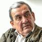 Ex-FARC guerrilla commander and current member of the political party that uses the FARC acronym but operates under the name Alternative Revolutionary Force, Jaime Alberto "El Medico" Parra, is pictured during a press conference after a hearing at the ...
