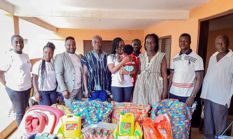 AmaCares donates to Sekyere-Kwamang orphanage home, health centre