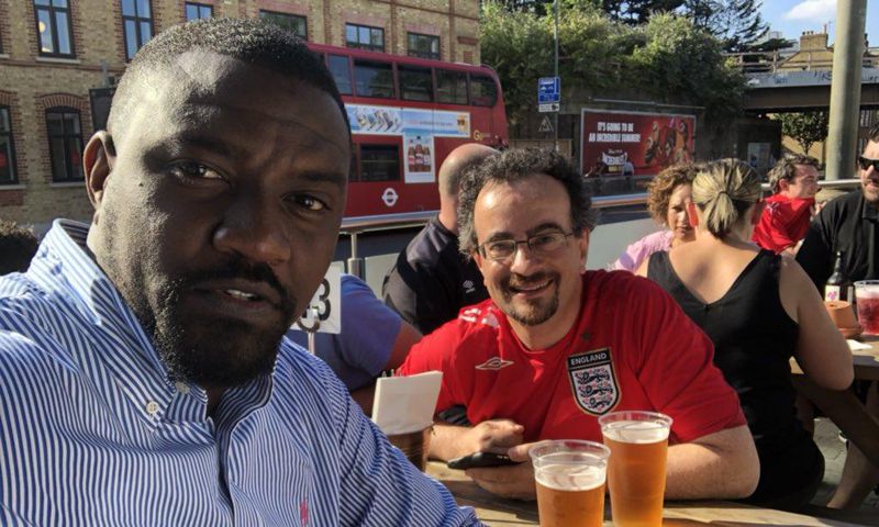 Jon Dumelo unites with Jon Benjamin in London