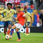 Alexis Sanchez captained Chile against Colombia until he injured an ankle