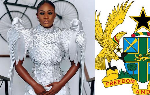REVEALED: Nana Akua Addo talks to Pulse Ghana about the inspiration for her Glitz eagle dress