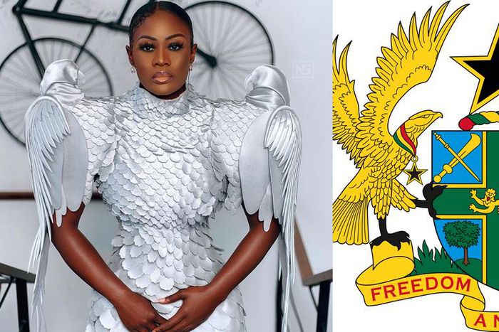 REVEALED: Nana Akua Addo talks to Pulse Ghana about the inspiration for her Glitz eagle dress