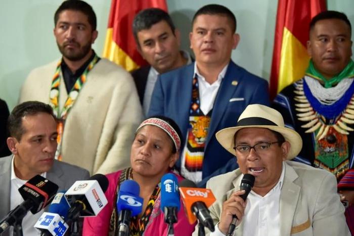 The National Indigenous Organization of Colombia says 123 native people have been murdered since August 2018