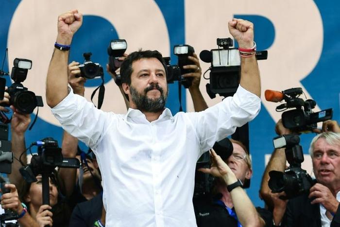 Recent polls put Matteo Salvini's party well ahead of Five Star and the Democratic Party