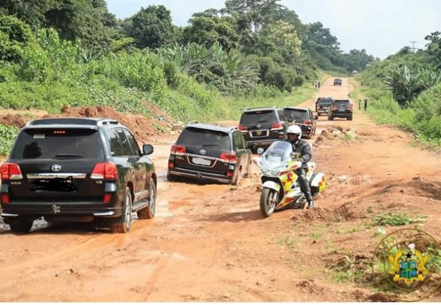Bad road in Volta region